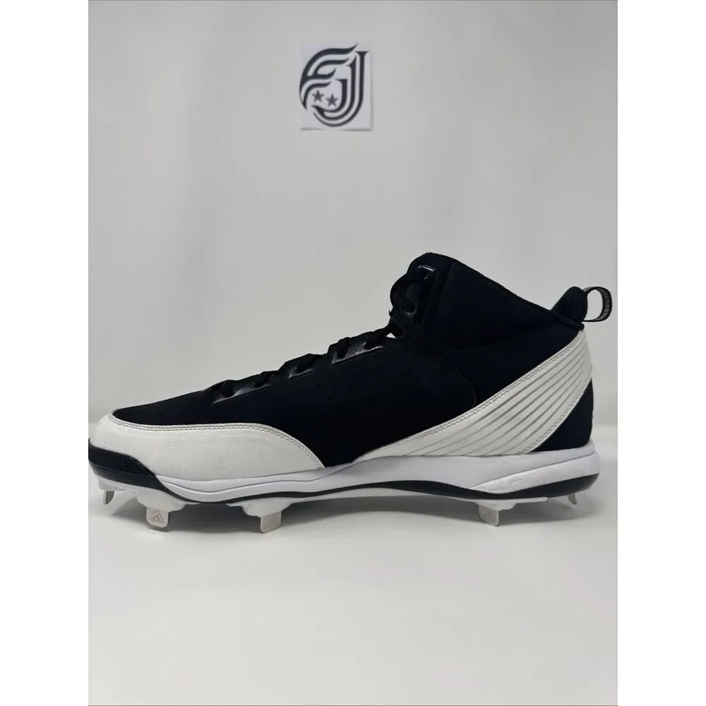 Adidas Icon 7 Metal Baseball Cleats Black SPG 753001‎ - Mens Size 15